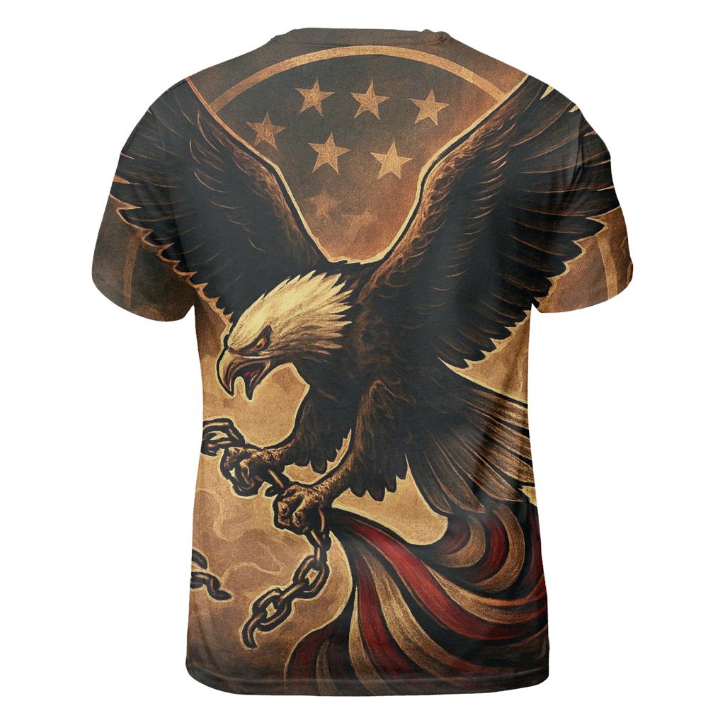 Eagle Over The Smoke Wreathed Banner personalized full print shirts