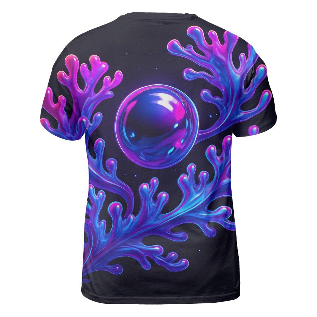 Neon Orbit Mirror Reef designer pattern shirts