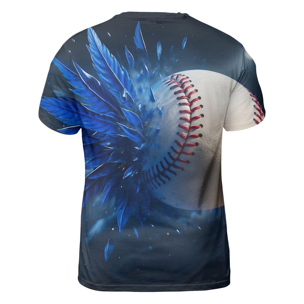 Featherbreak Fastball Blue Jays Edition vibrant all-over design tees