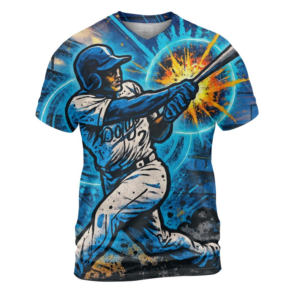 Graffiti Halo Batter Impact Burst personalized full print shirts