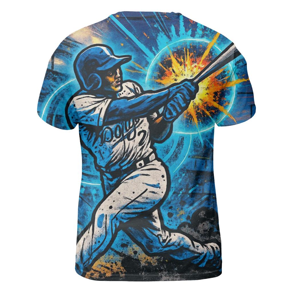 Graffiti Halo Batter Impact Burst personalized full print shirts