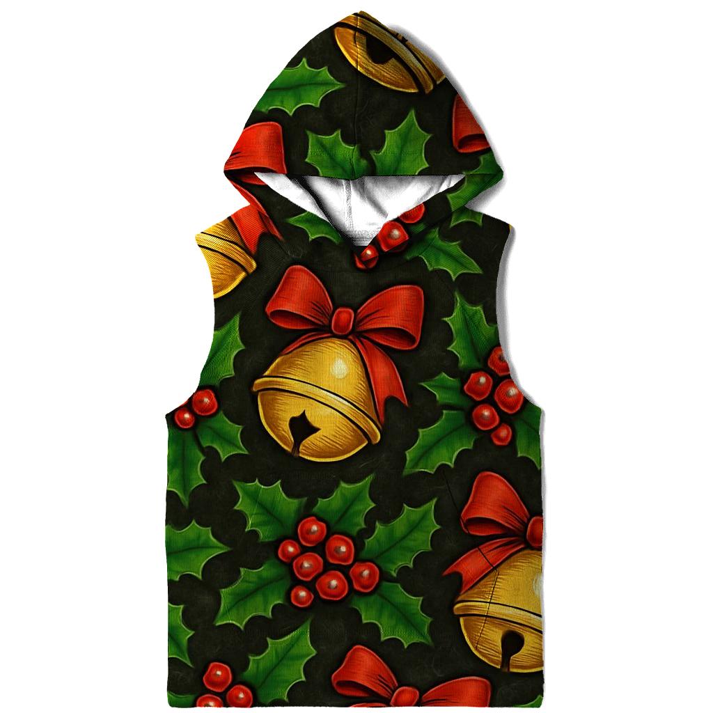 Holly Bell Tessellation On Charcoal Night pullover hoodies