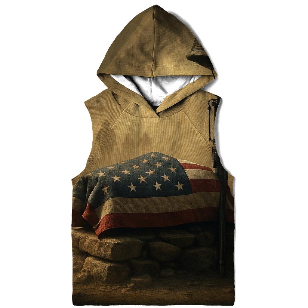 Folded Flag Reliquary In Desert Light graphic hoodies