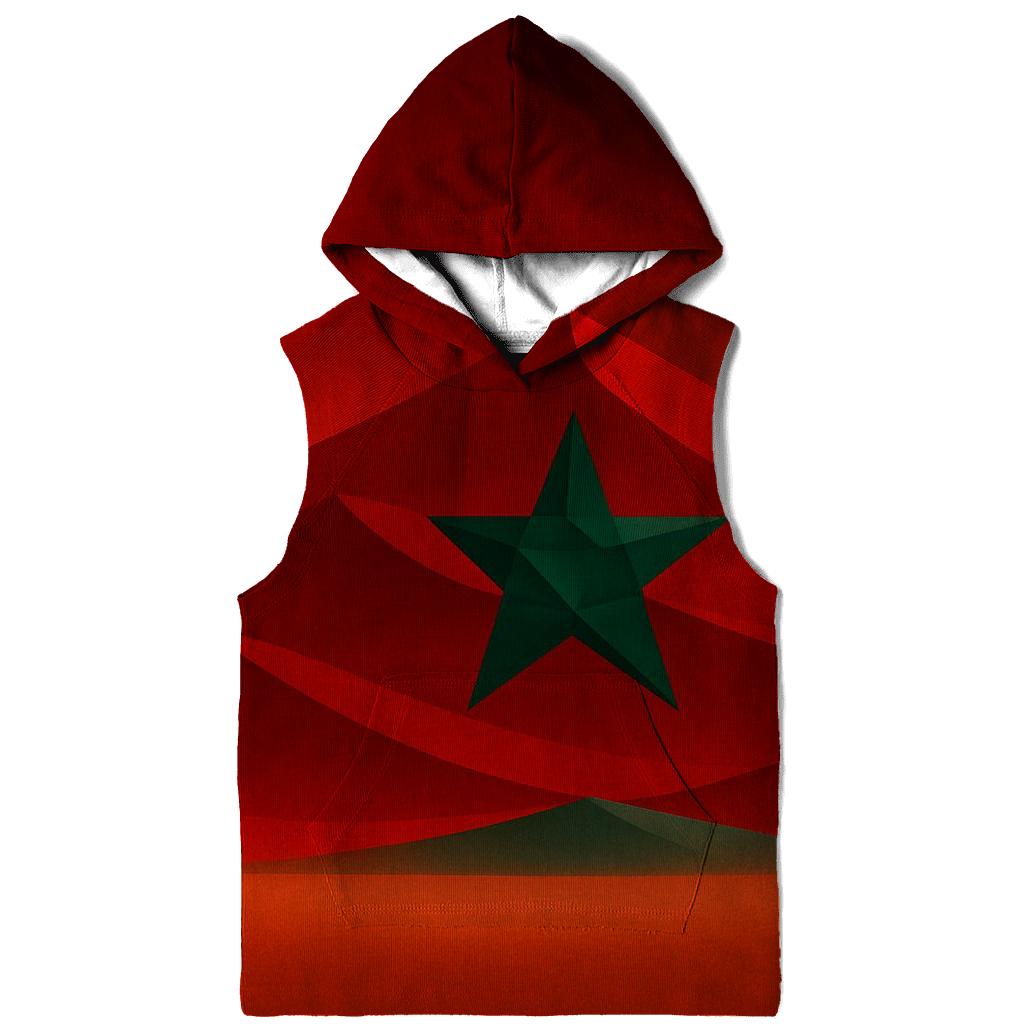 Geometric Mirage Flag Of Morocco hoodie trends