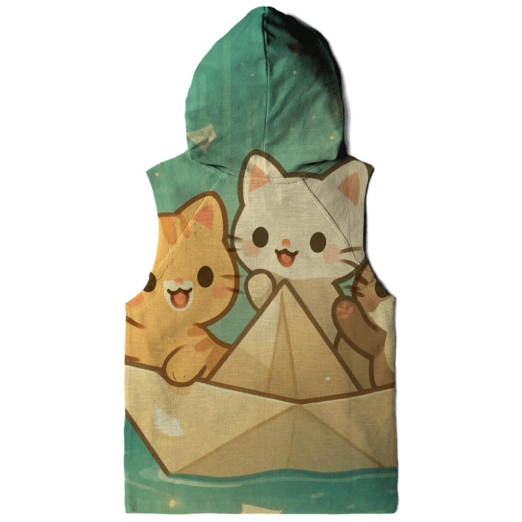 Firefly Library Kittens In A Paper Boat hoodie designs