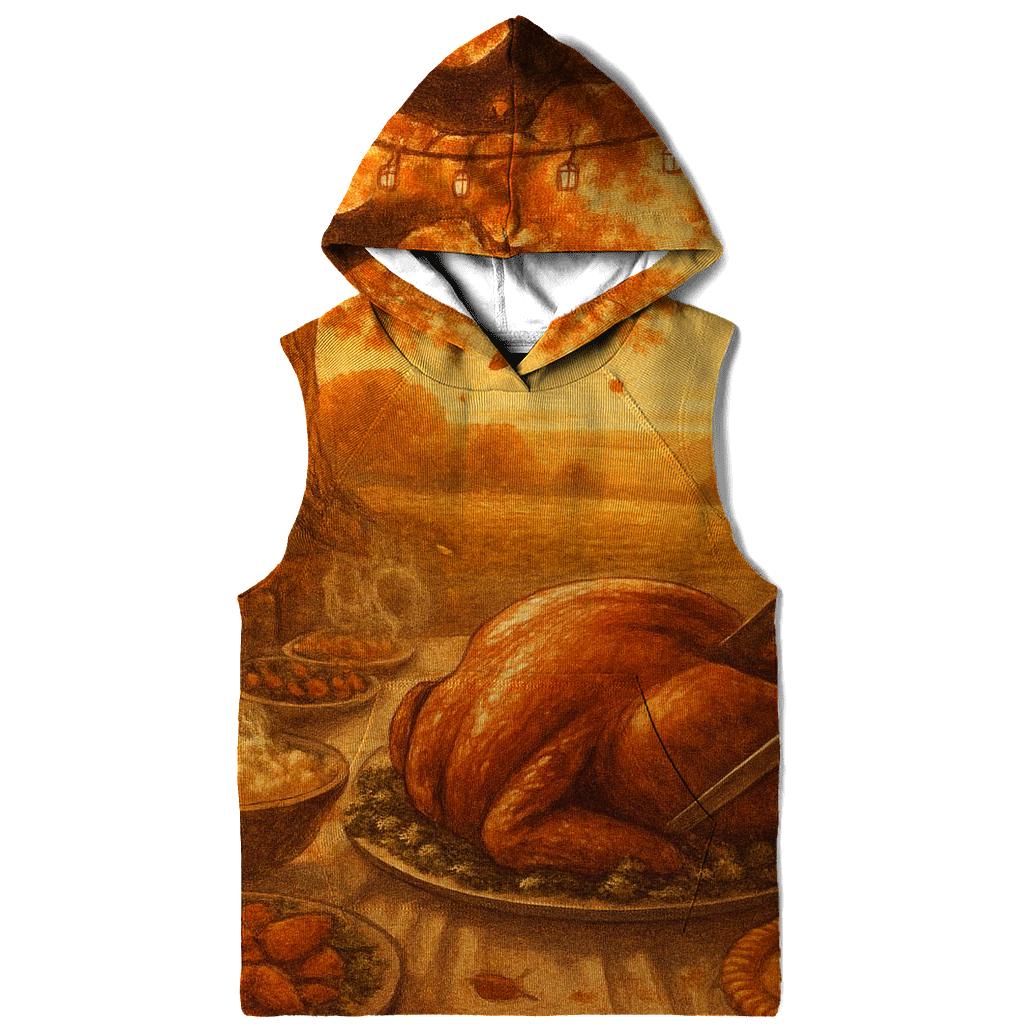 Golden Hour Feast Under The Oak graphic hoodies