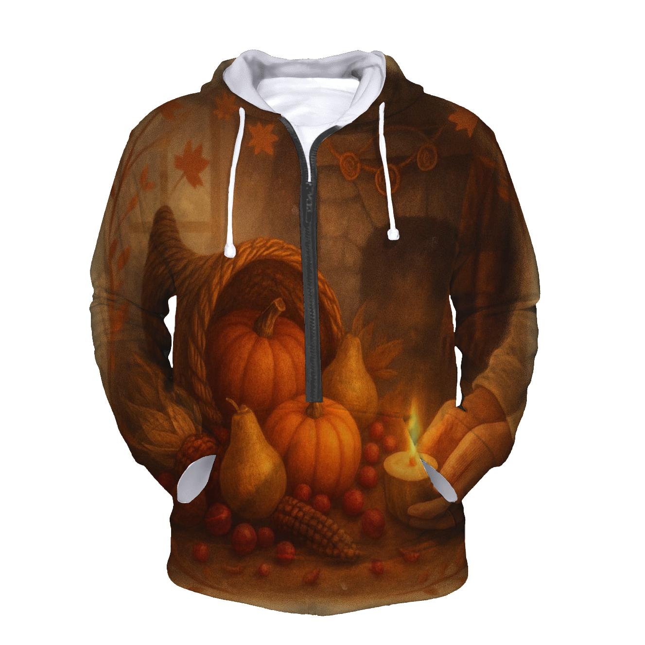 Candlelit Cornucopia Hearth hoodie designs