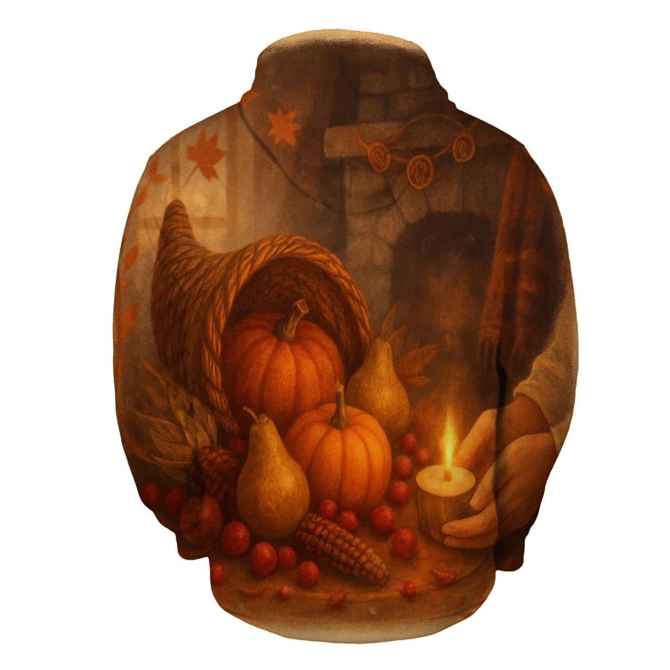 Candlelit Cornucopia Hearth hoodie designs