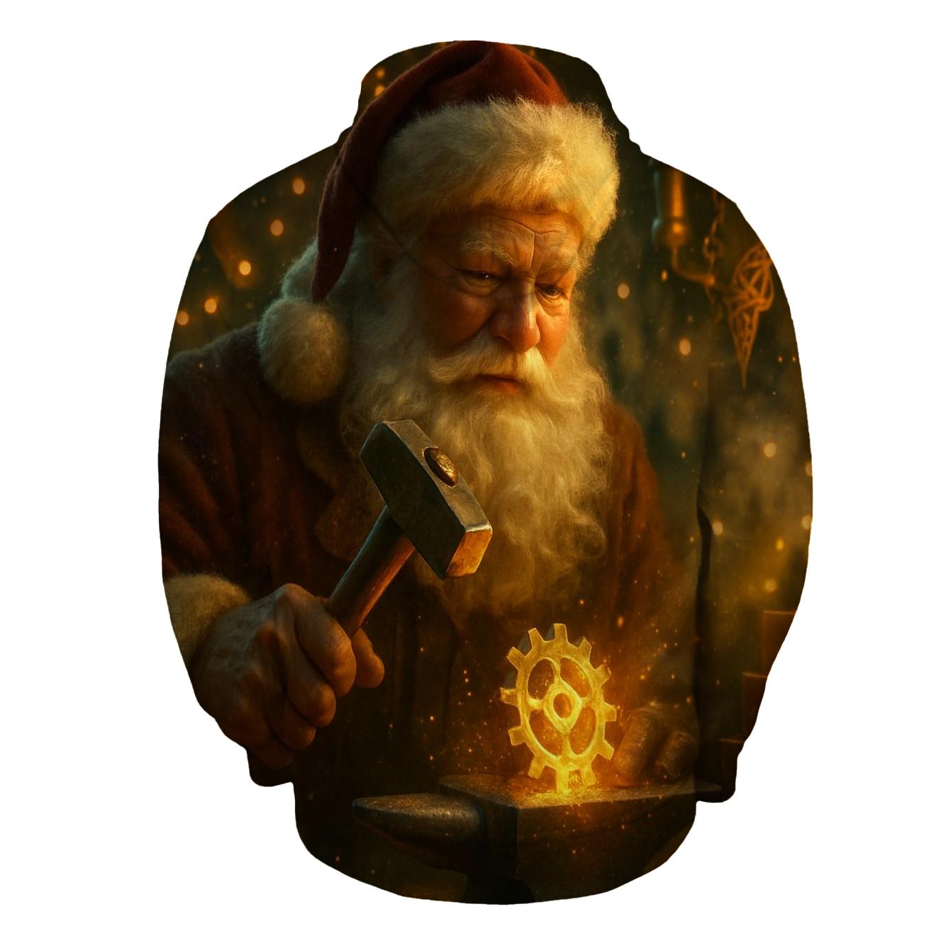 Gilded Workshop Santa Clockwork Forge hoodie designs