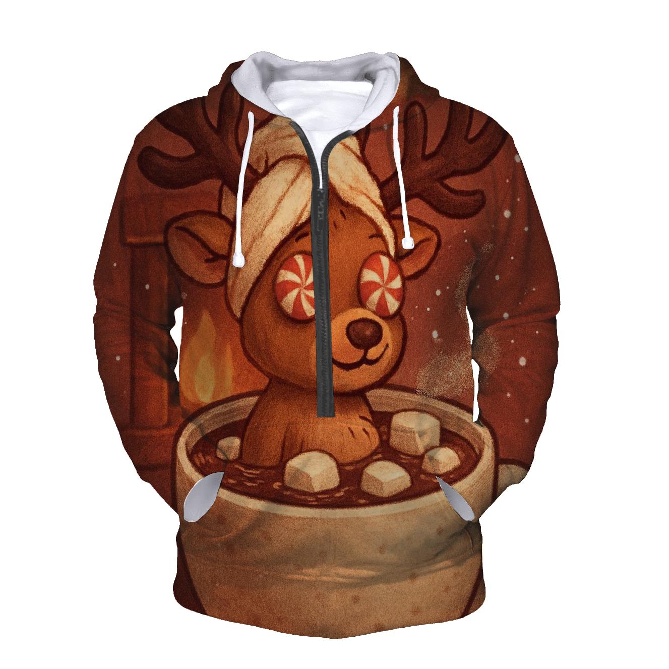 Reindeer Cocoa Spa Day hoodies fashion