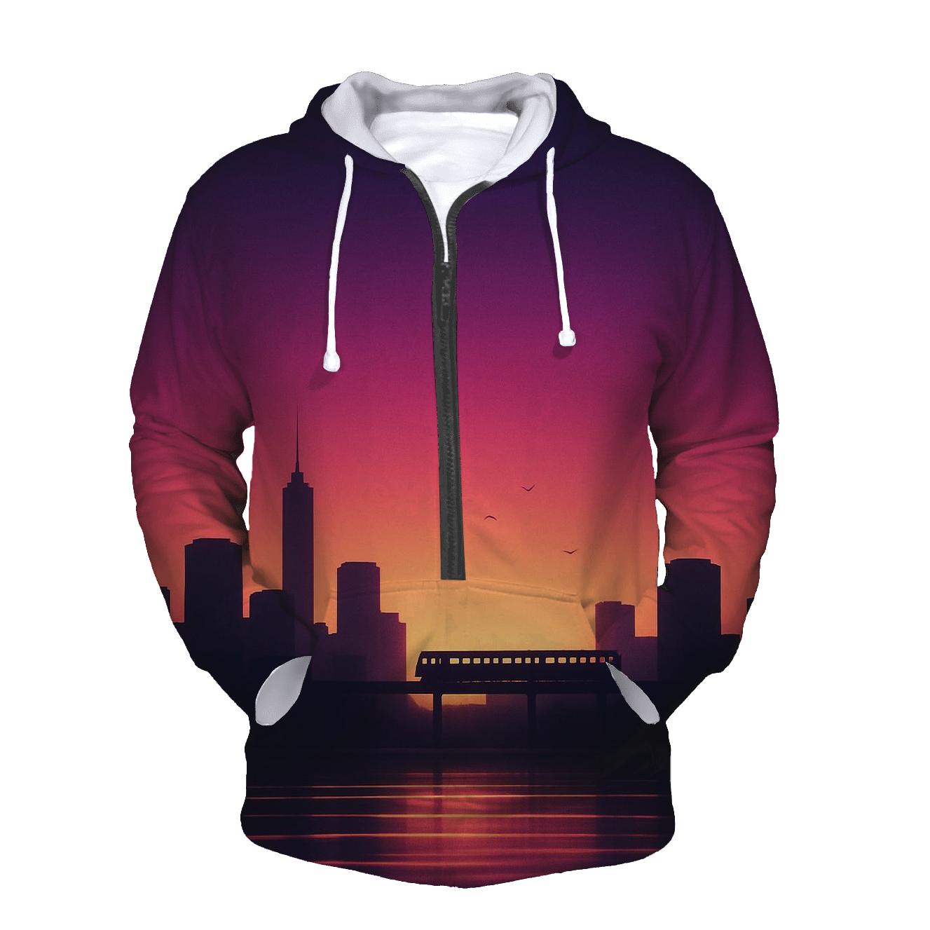 Orchid Skyline Afterglow hoodie designs