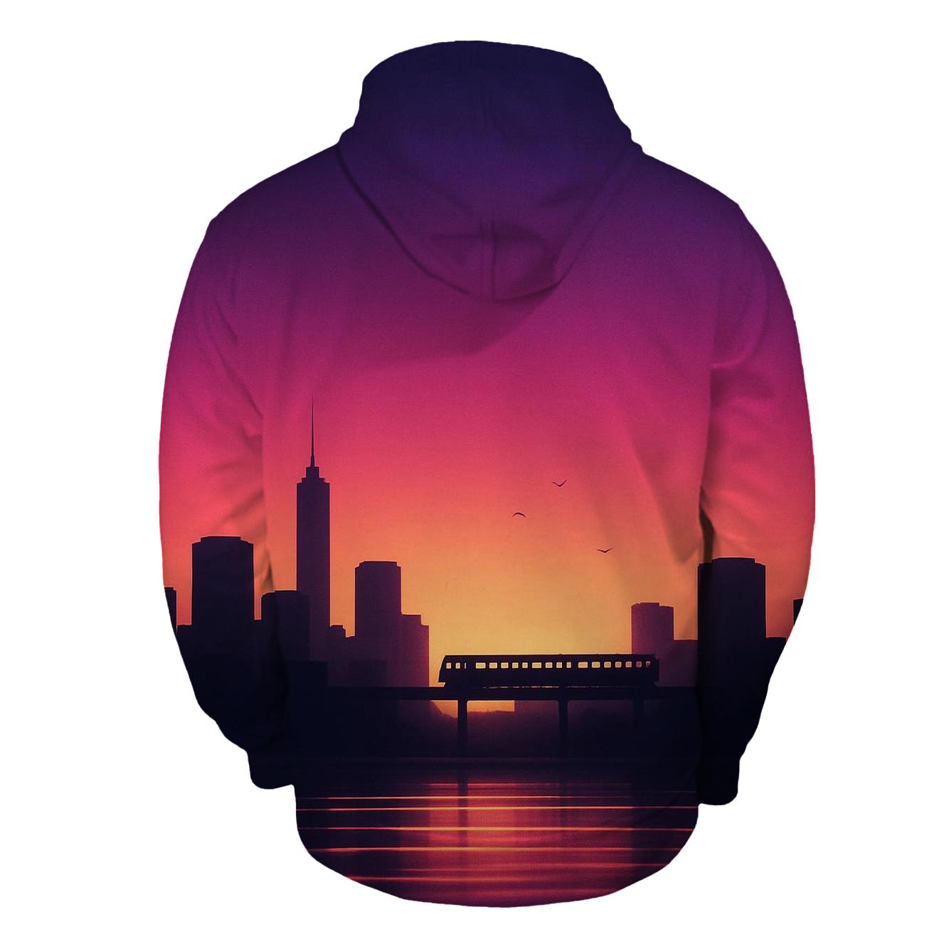 Orchid Skyline Afterglow hoodie designs