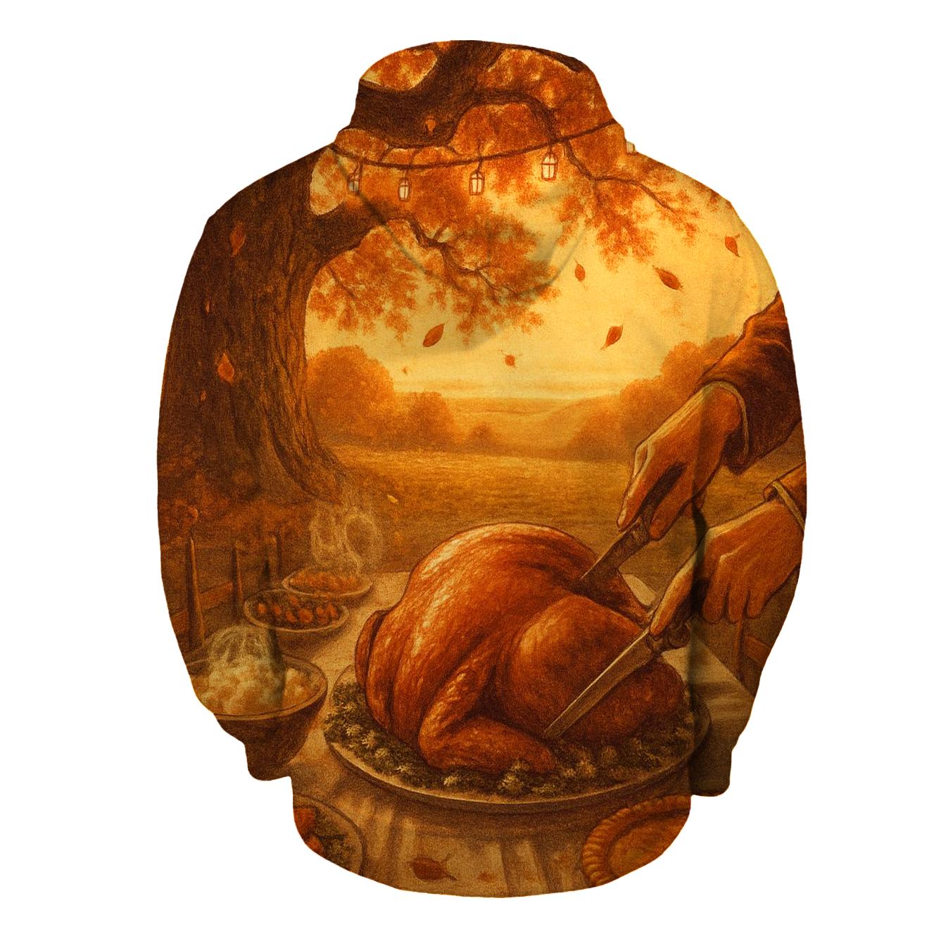 Golden Hour Feast Under The Oak lightweight hoodies