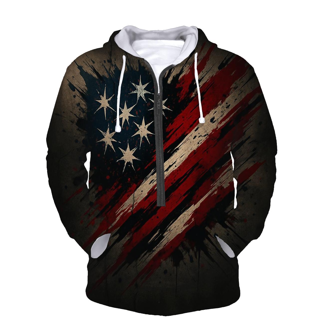 Rebel Alley Flag Burst graphic hoodies