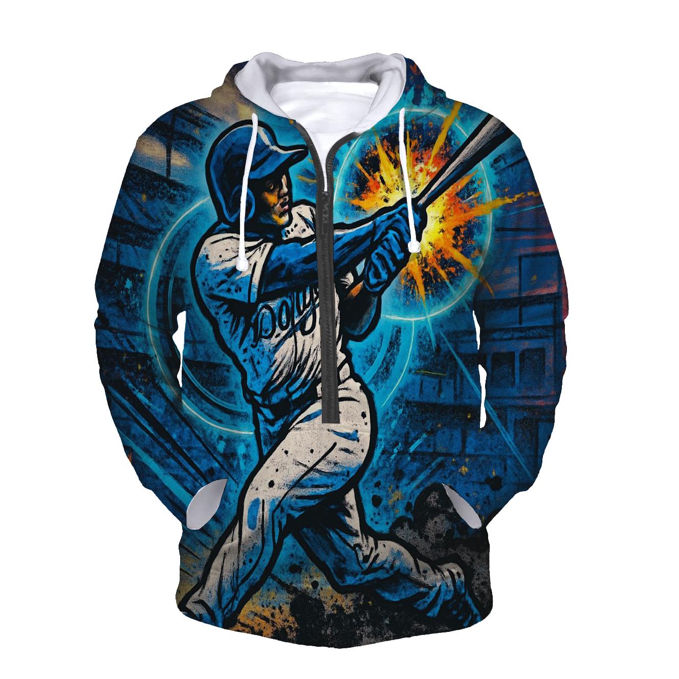 Graffiti Halo Batter Impact Burst lightweight hoodies