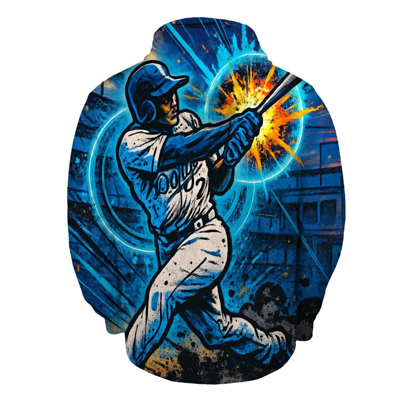 Graffiti Halo Batter Impact Burst lightweight hoodies