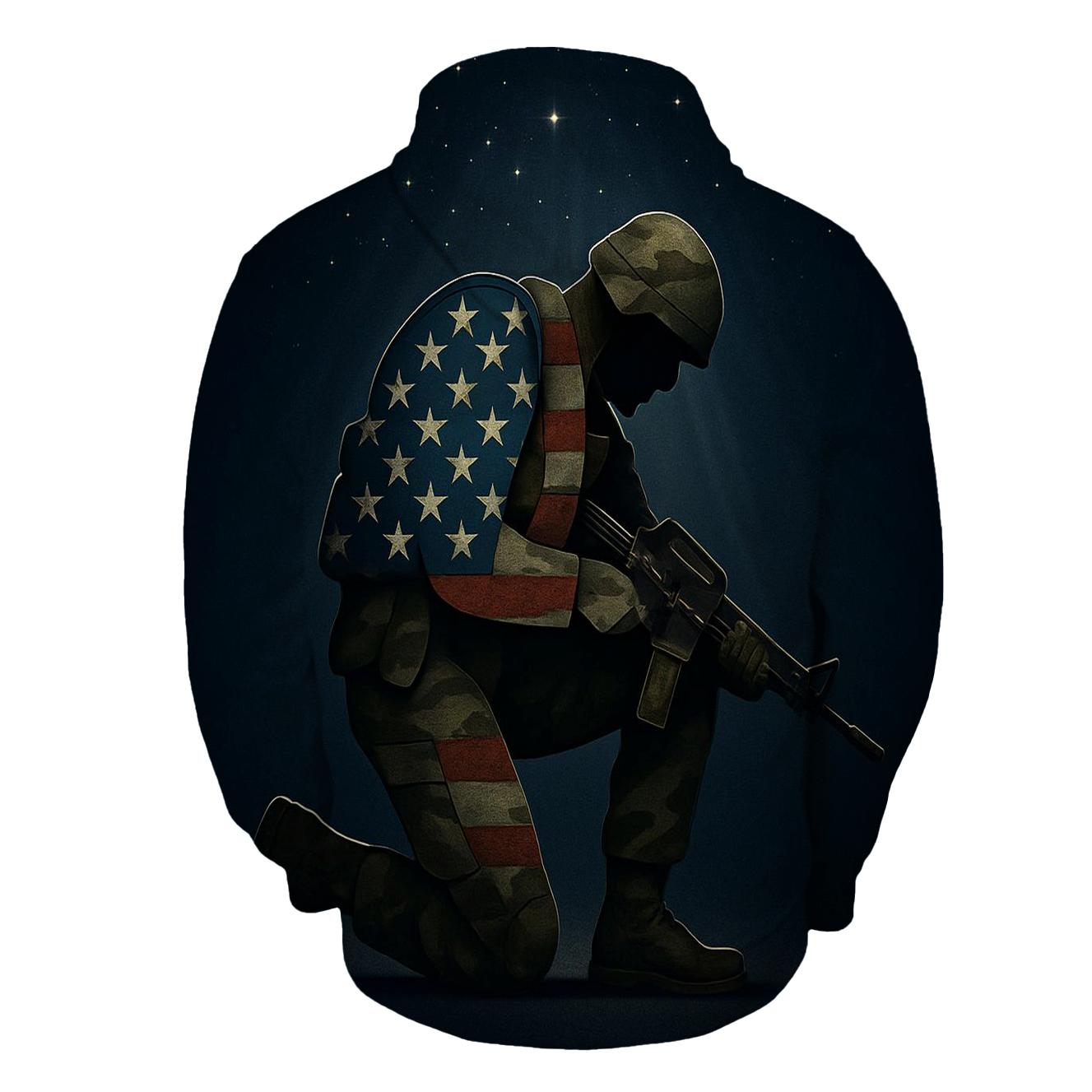 Camouflage Constellation Flag Sentinel printed hoodies