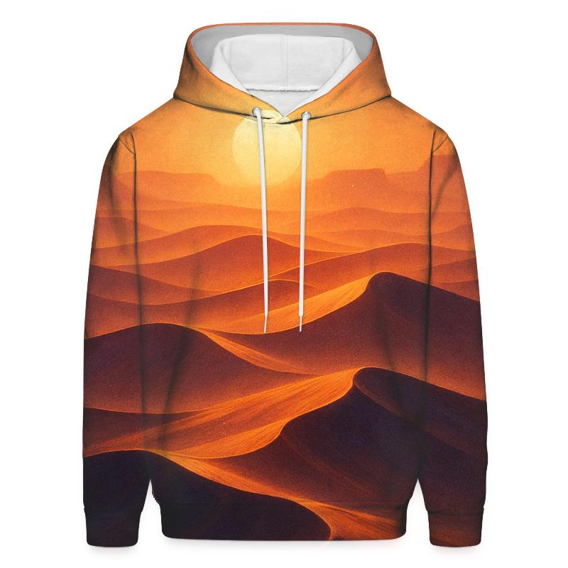 Saffron Mirage Dunes embroidered hoodies