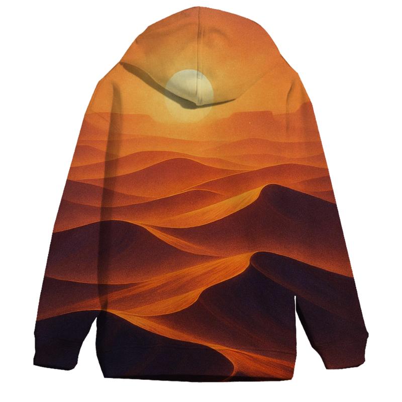 Saffron Mirage Dunes embroidered hoodies