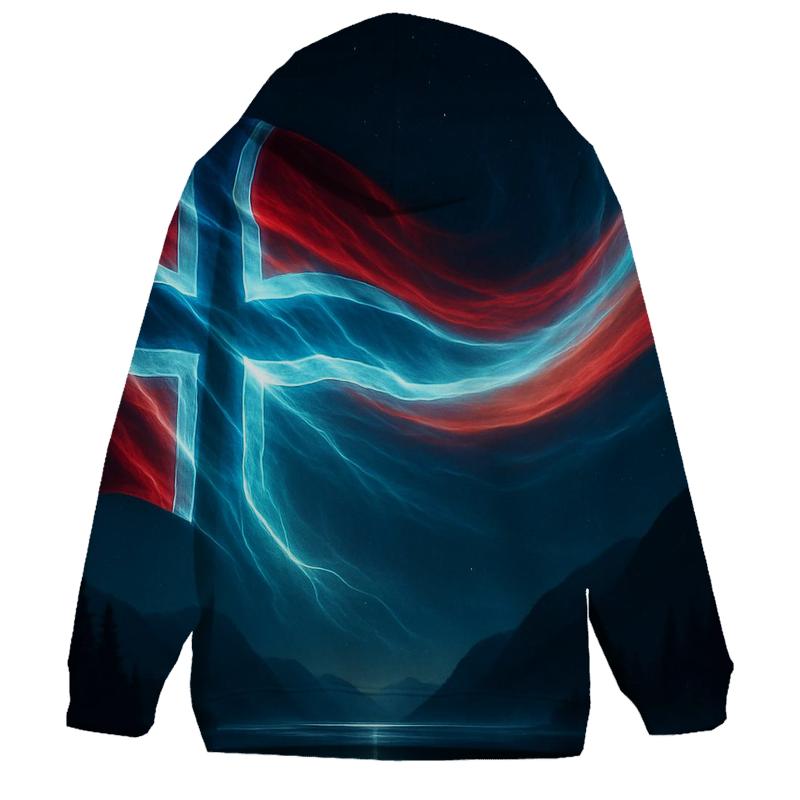 Aurora Fjord Flag Of Norway hoodie designs