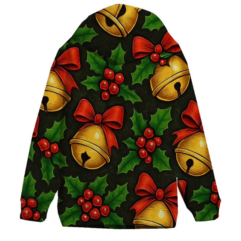 Holly Bell Tessellation On Charcoal Night lightweight hoodies