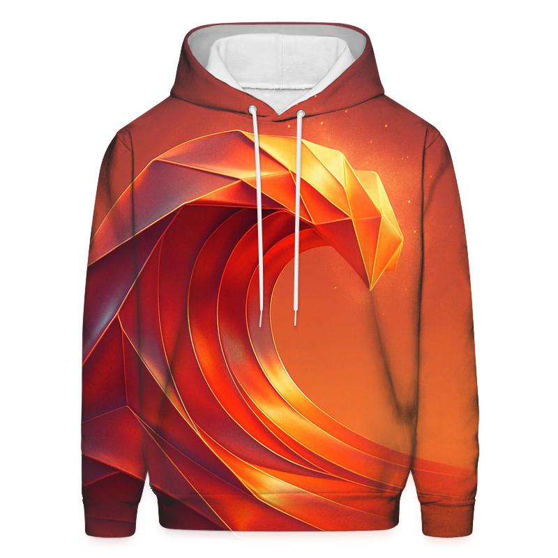 Chromatic Tidal Origami custom hoodies