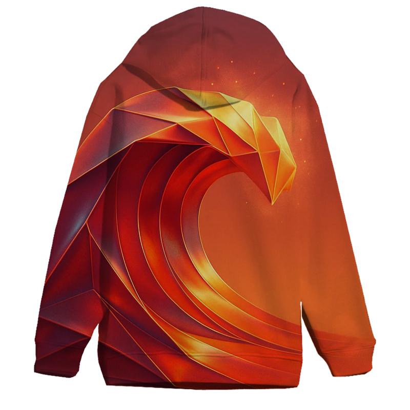 Chromatic Tidal Origami custom hoodies