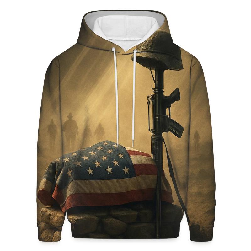 Folded Flag Reliquary In Desert Light graphic hoodies