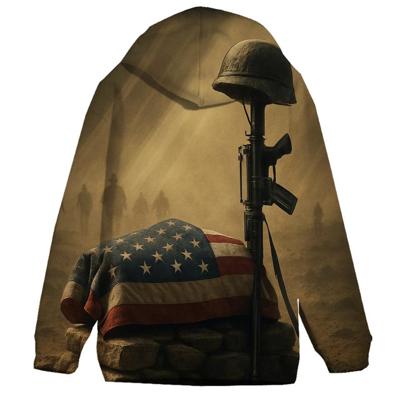 Folded Flag Reliquary In Desert Light graphic hoodies