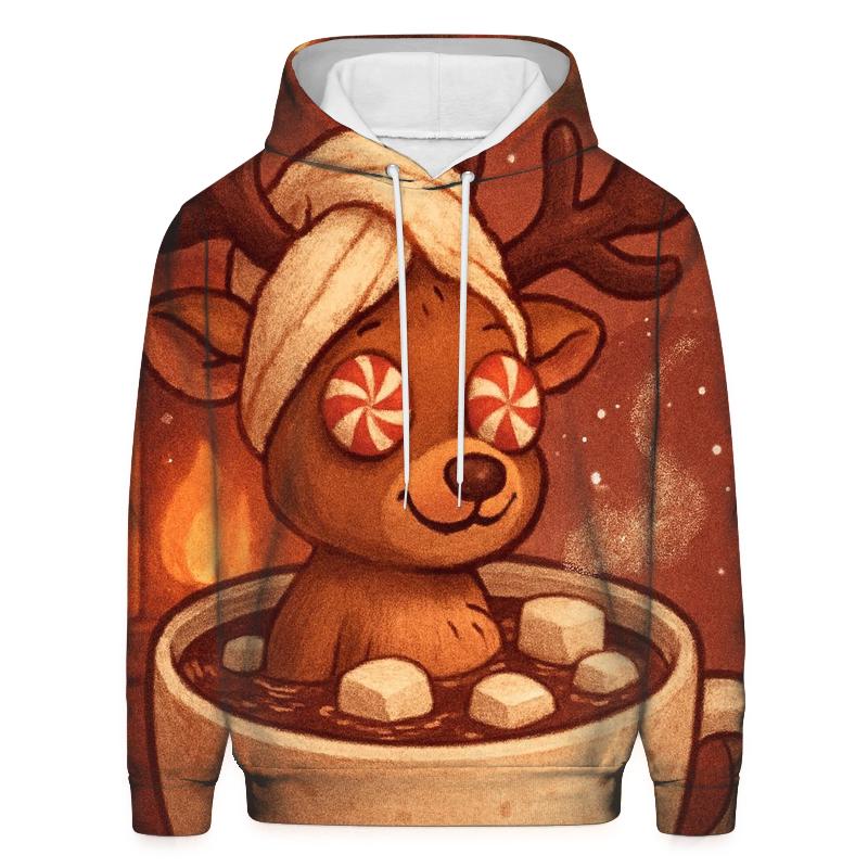 Reindeer Cocoa Spa Day hoodies fashion