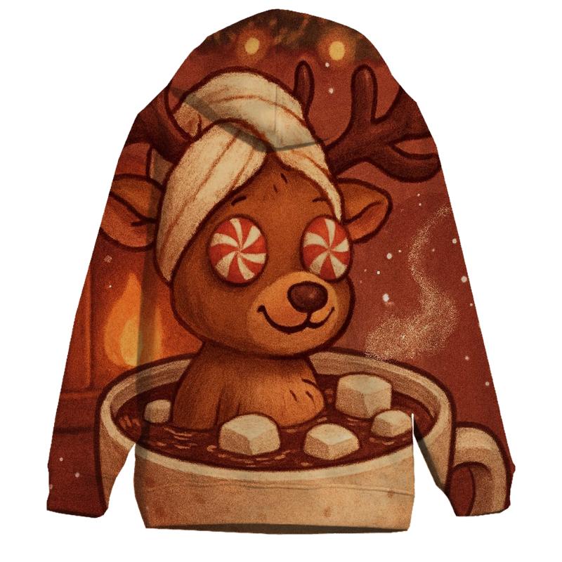 Reindeer Cocoa Spa Day hoodies fashion