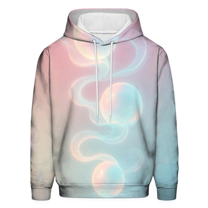 Pastel Mist Lantern Garden graphic hoodies