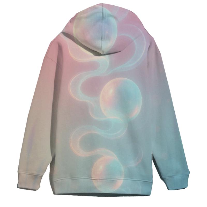 Pastel Mist Lantern Garden graphic hoodies
