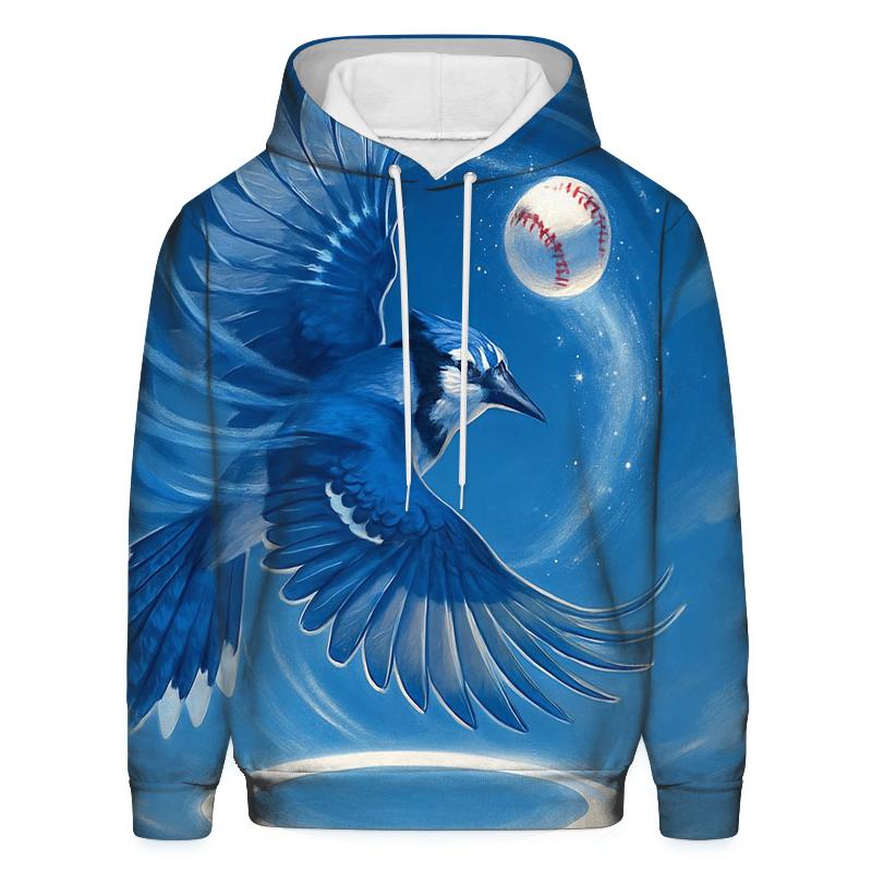 Stadium Halo Flight In Blue Jays Motion graphic hoodies