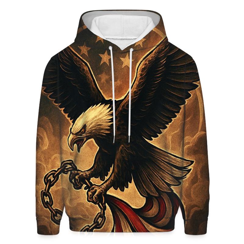 Eagle Over The Smoke Wreathed Banner custom hoodies