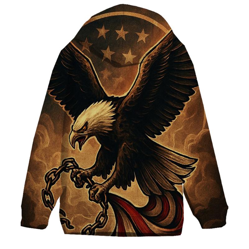 Eagle Over The Smoke Wreathed Banner custom hoodies