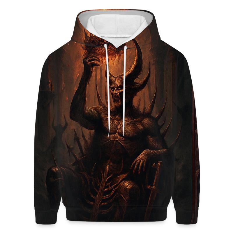 Throne Of The Thorncrowned Warlord printed hoodies