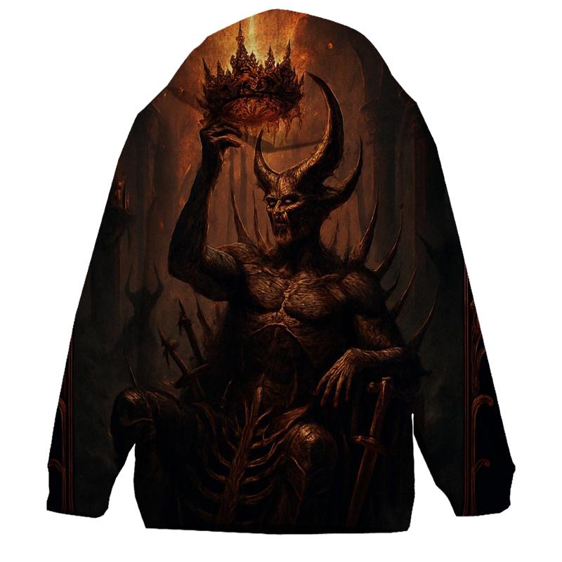 Throne Of The Thorncrowned Warlord printed hoodies