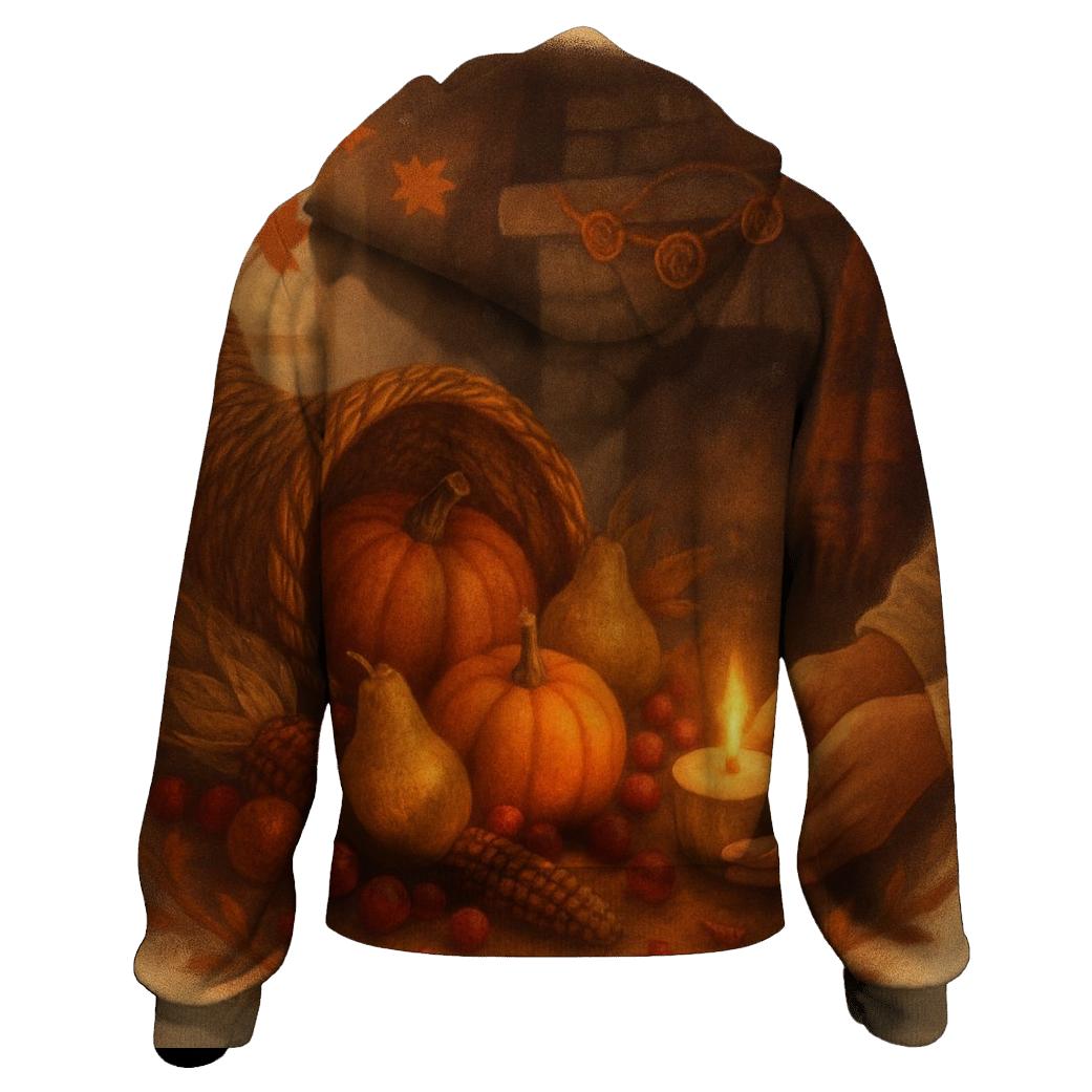 Candlelit Cornucopia Hearth hoodie styles