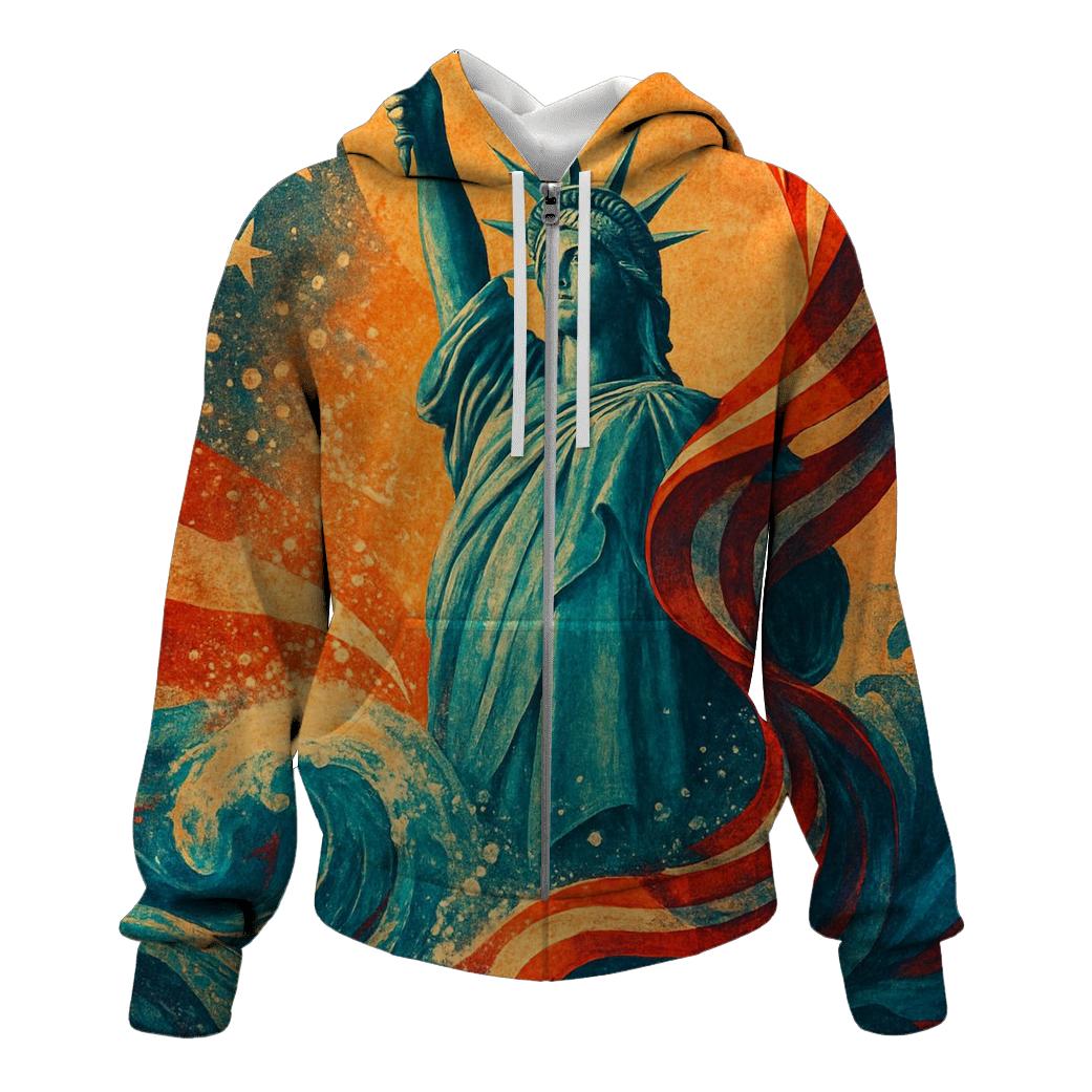 Liberty Tide Mosaic premium hoodies
