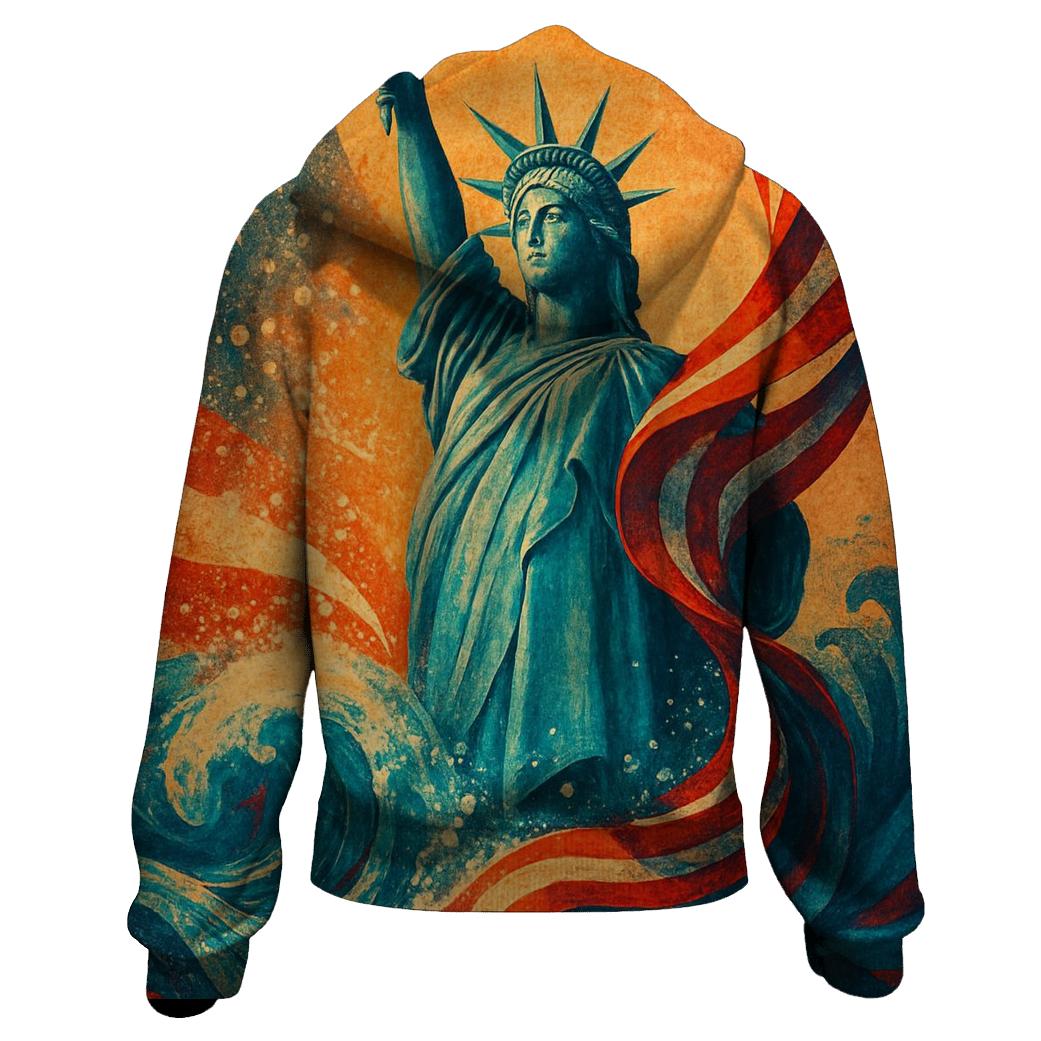 Liberty Tide Mosaic premium hoodies
