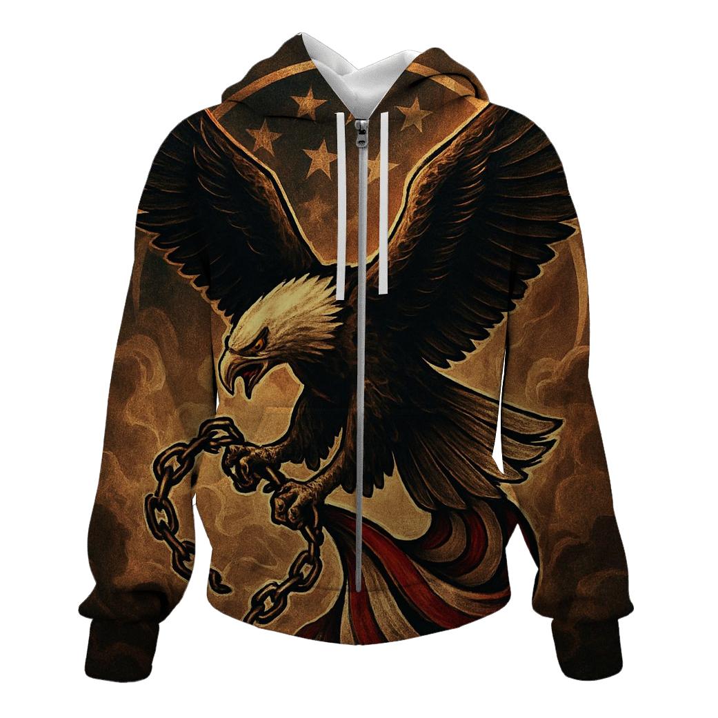 Eagle Over The Smoke Wreathed Banner pullover hoodies