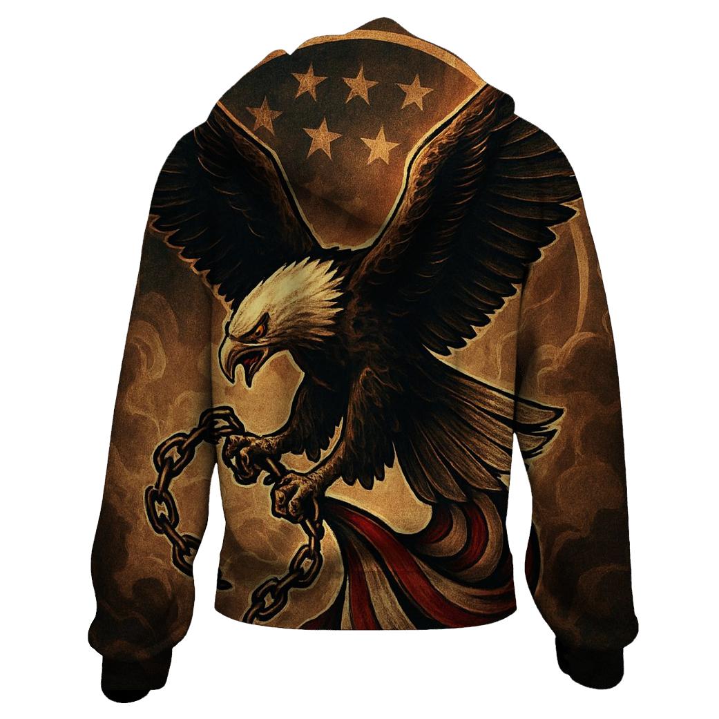 Eagle Over The Smoke Wreathed Banner pullover hoodies