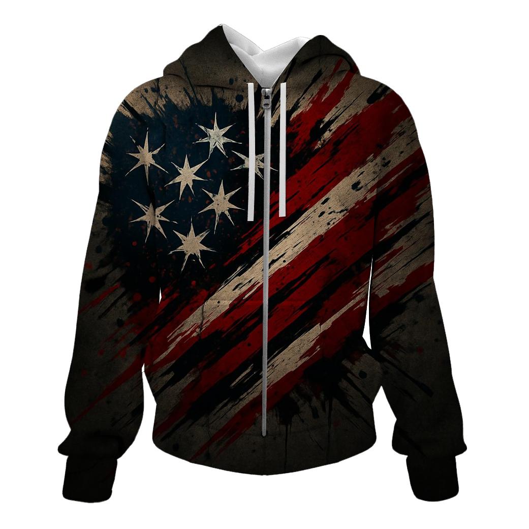 Rebel Alley Flag Burst lightweight hoodies
