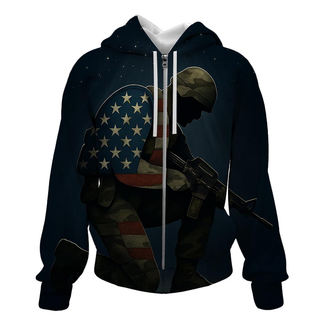 Camouflage Constellation Flag Sentinel embroidered hoodies