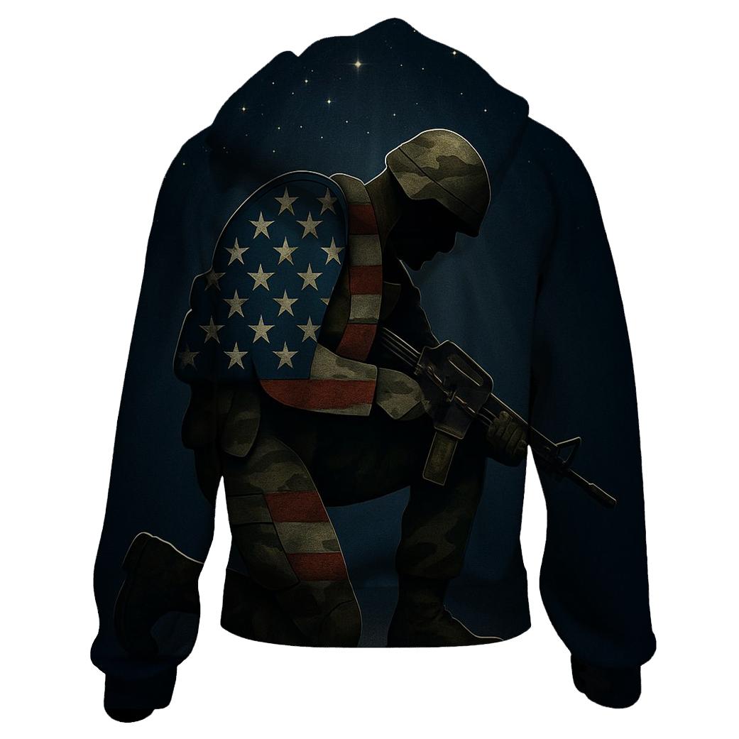 Camouflage Constellation Flag Sentinel embroidered hoodies