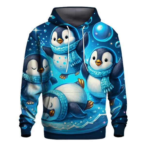Penguin Snow Globe Breakdance Party hoodies fashion
