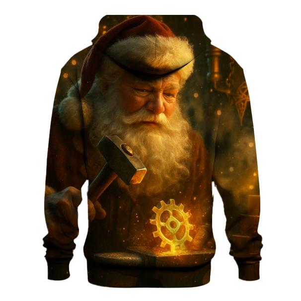 Gilded Workshop Santa Clockwork Forge printed hoodies