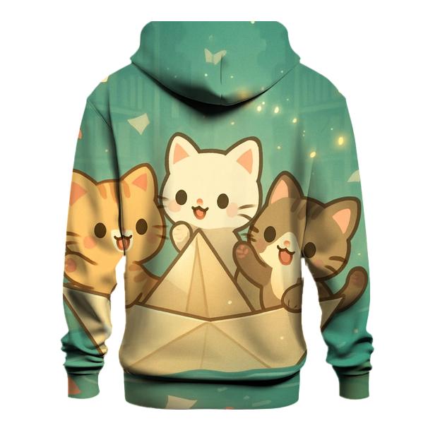Firefly Library Kittens In A Paper Boat hoodies fashion