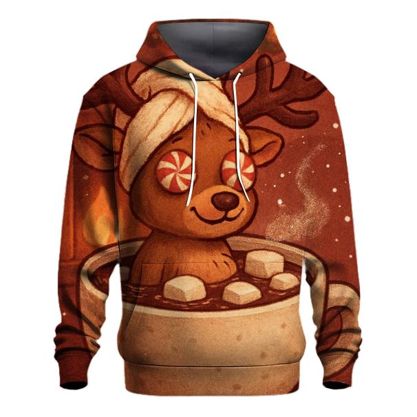 Reindeer Cocoa Spa Day heavyweight hoodies